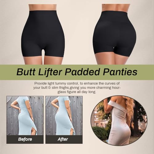 PALAY® Butt Lifter Padded Underwear for Women Hip Pads Enhancer Shapewear Shorts Seamless Tummy Control Panties Shaper Fake Pad XL Black 2PCS PALAY® Butt Lifter Padded Underwear for Women Hip Pads Enhancer Shapewear Shorts Seamless Tummy Control Panties Shaper Fake Pad XL Black 2PCS
